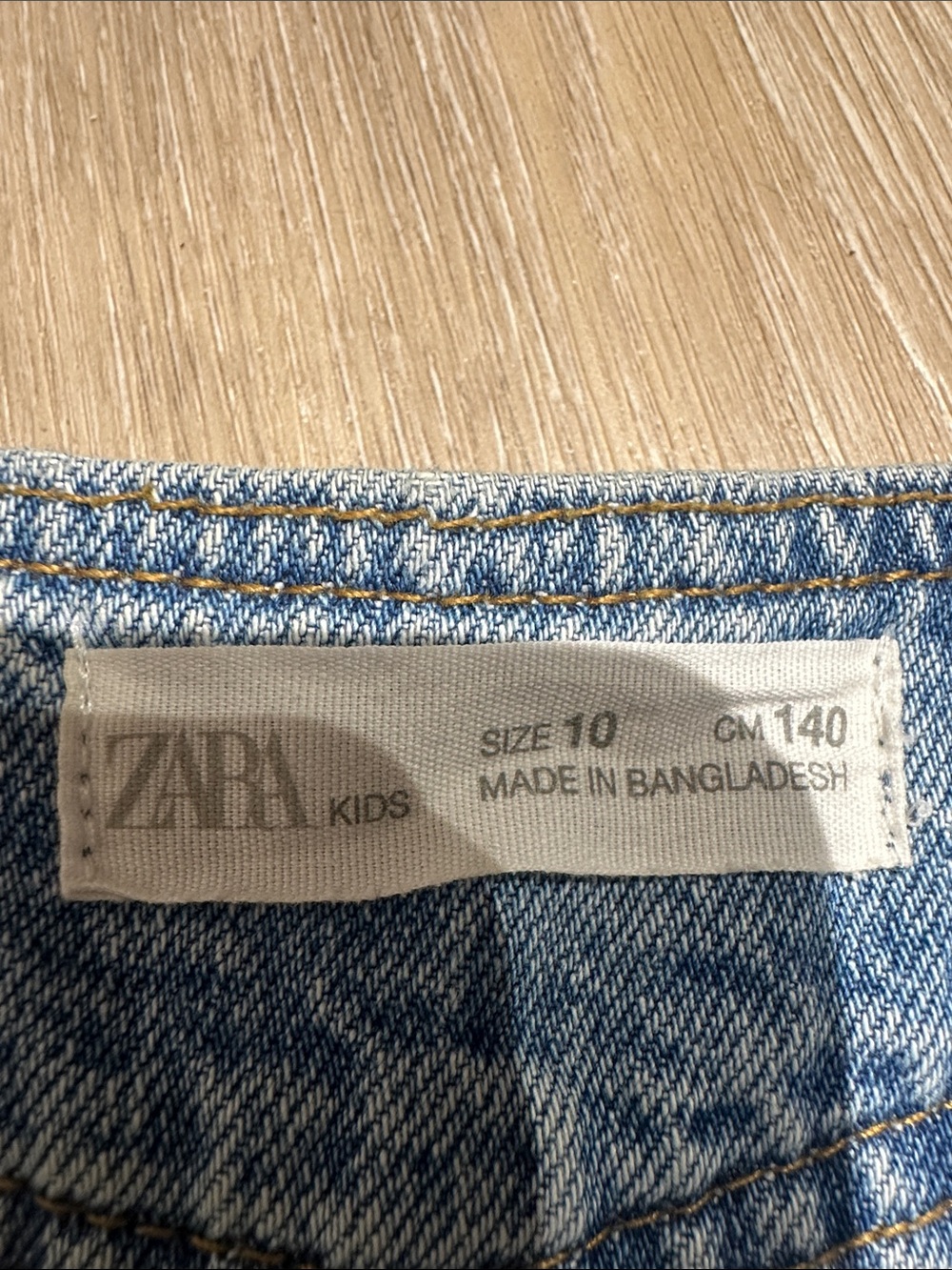 Zara Light Blue Denim Button-Front Pinafore Dress - Picture 2 of 3